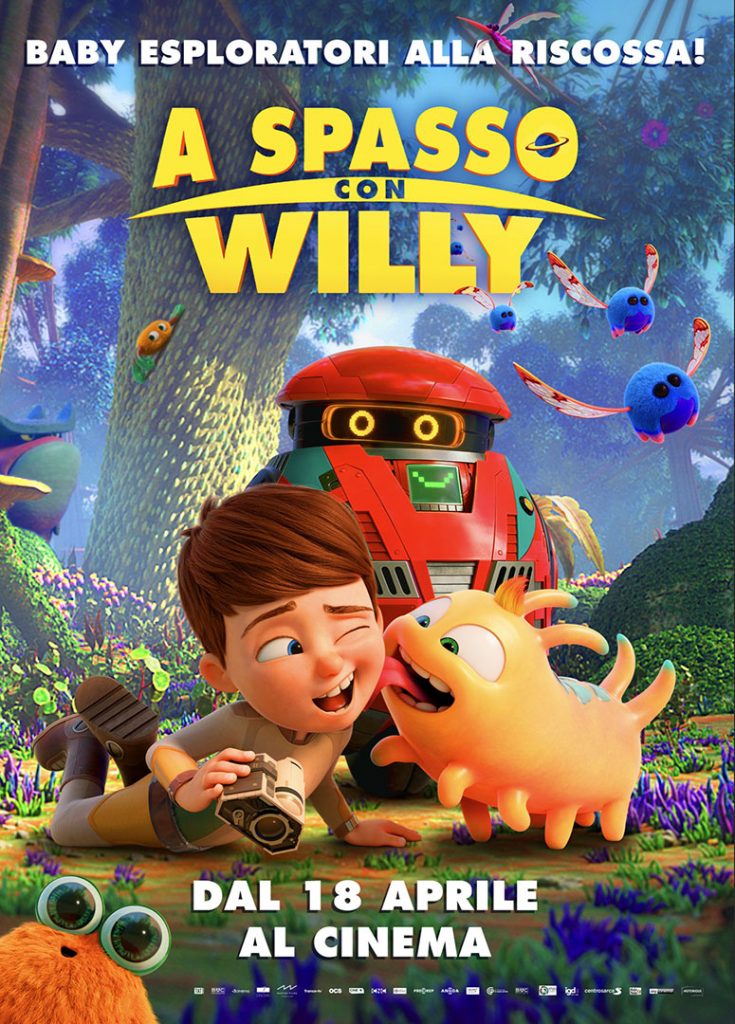 A spasso con Willy poster italiano del nuovo film d'animazione per bambini