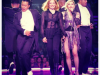 Jessica Chastain sul palco insieme a Madonna