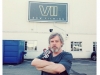 Mark Hamill sul set.