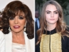 E, per finire, Joan Collins è la madrina di Cara Delevingne