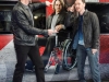 4. Hugh Jackman e James McAvoy durante l\'evento dell\'X-Men Train