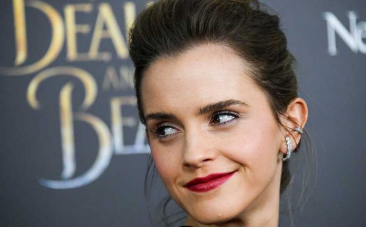 Emma Watson alla première de La Bella e la Bestia