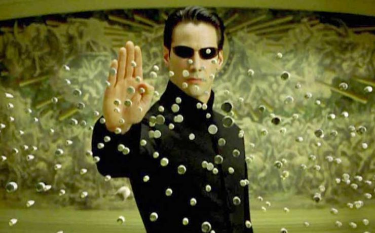 Keanu Reeves è Neo nella trilogia di Matrix delle sorelle Wachowski