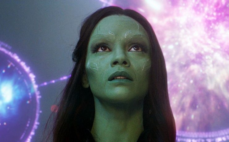 Zoe Saldana è Gamora nell'UCM