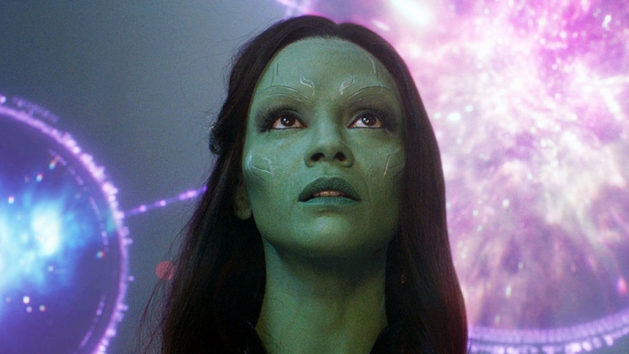 Zoe Saldana è Gamora nell'UCM