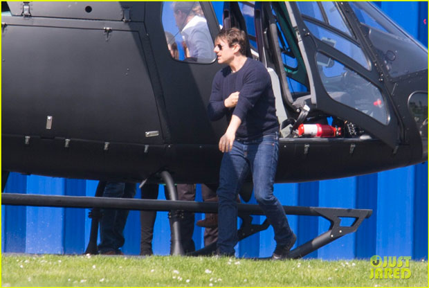 Tom Cruise sul set parigino di Mission Impossible 6