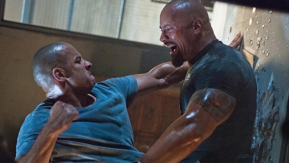 Vin Diesel e The Rock, i due protagonisti di Fast & Furious 8