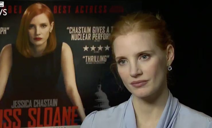 Jessica Chastain intervistata dalla BBC