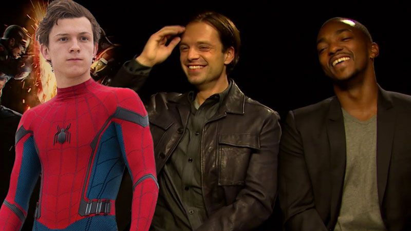 Anthony Mackie e Sebastian Stan prendono in giro Spider-Man