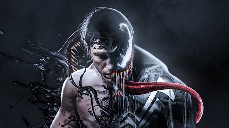 Tom Hardy è Venom in una fan art