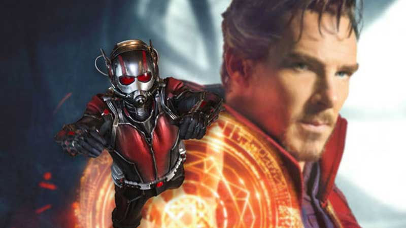 Ant-Man e Doctor Strange sul set di Avengers Infinity War