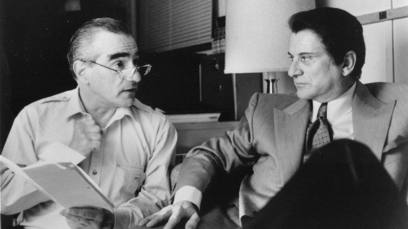 Martin Scorsese e Joe Pesci sul set di Casinò