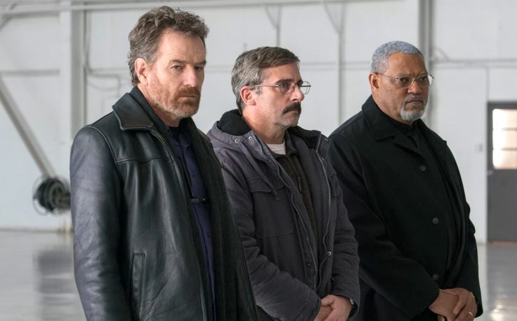 Last Flag Flying di Richard Linklater: il trio Cranston, Carell, Fishburne