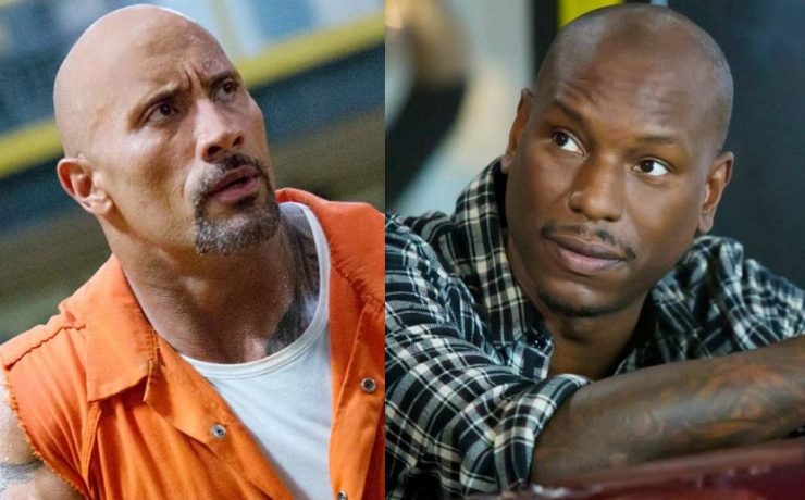 The Rock e Tyrese Gibson in Fast & Furious