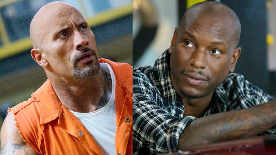 The Rock e Tyrese Gibson in Fast & Furious