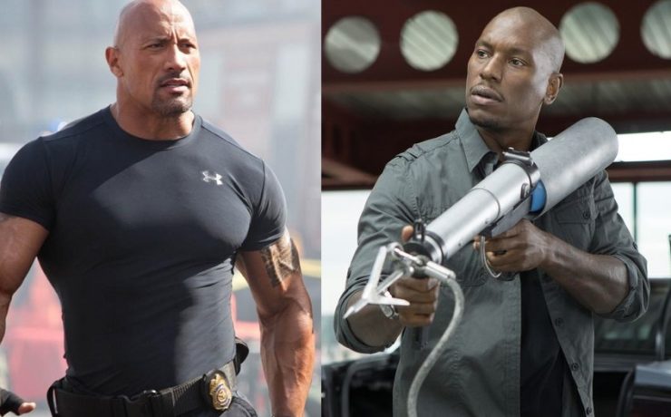 The Rock e Tyrese Gibson / Fast & Furious