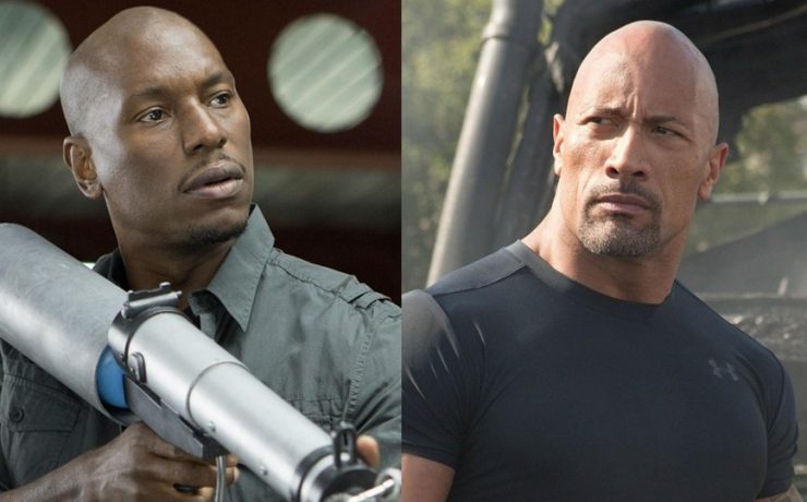 Tyrese Gibson contro The Rock