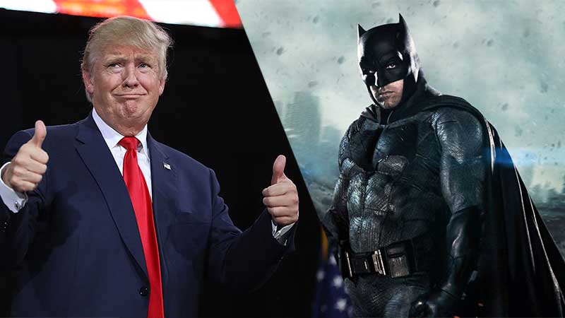 Donald Trump appoggia il Batman di Ben Affleck in Justice League