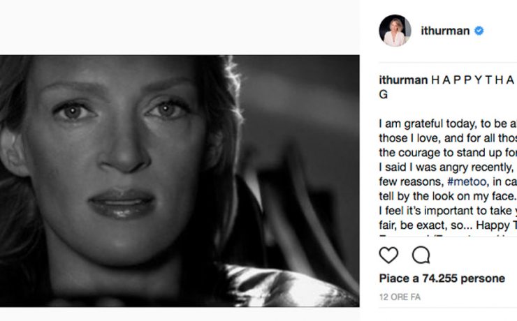 Uma Thurman su Instagram