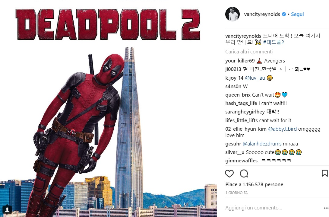 deadpool 2 uscita