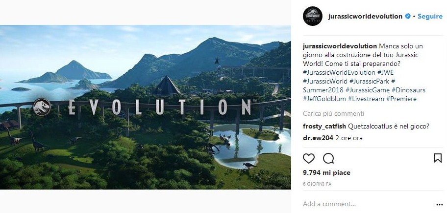 Jurassic World Evolution