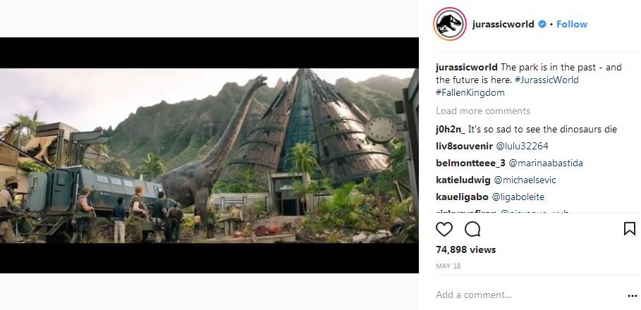 jurassic world il regno distrutto dinosauri