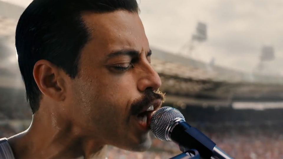 Rami Malek in Bohemian Rhapsody