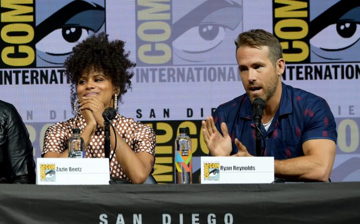 Ryan Reynolds al panel di Deadpool al Comic-Con San Diego 2018