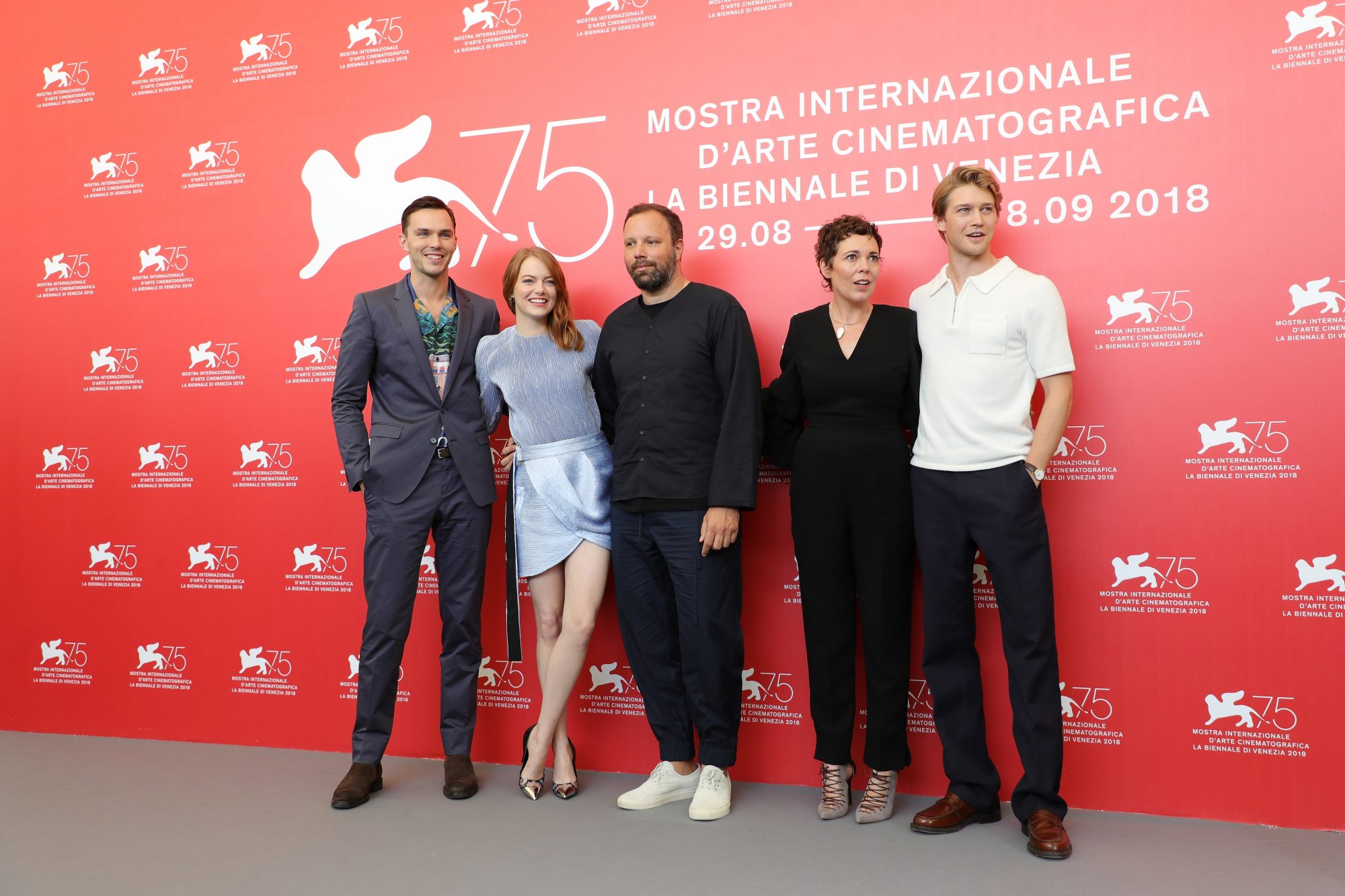 Il cast al gran completo di The Favourite a Venezia 75