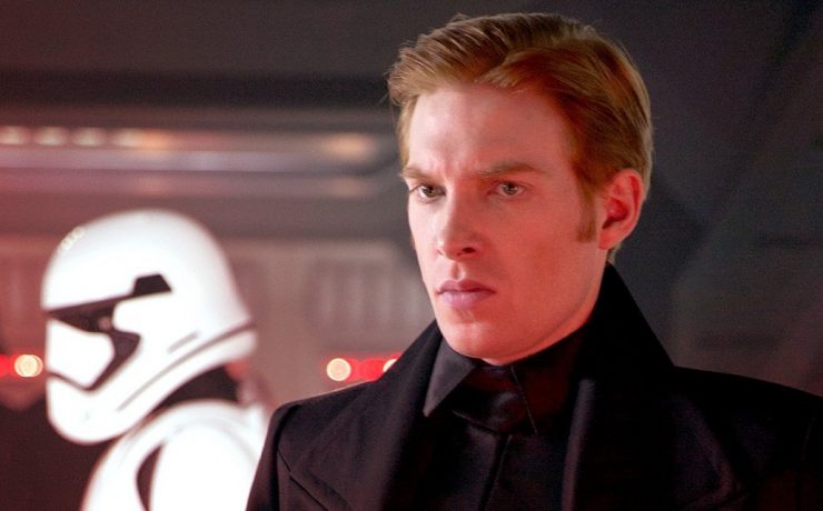 Il Generale Hux di Domhnall Gleeson in Star Wars