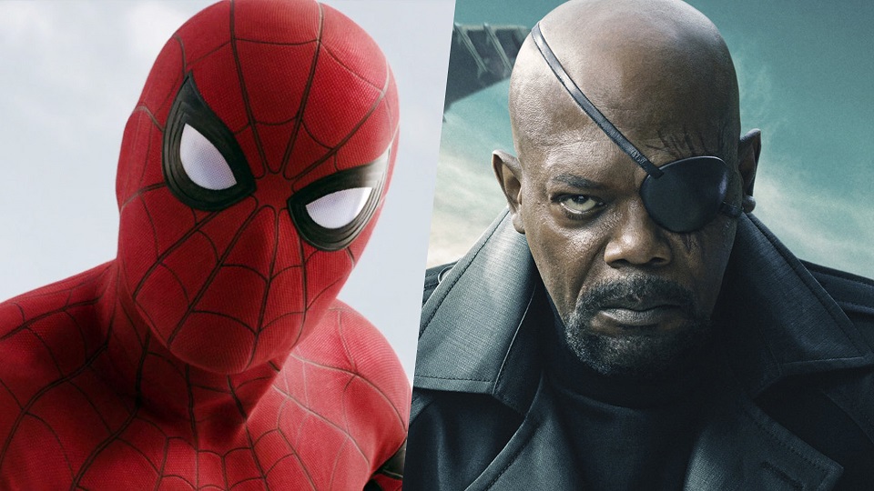 Nick Fury in Spider-Man: Far From Home / Avengers 4