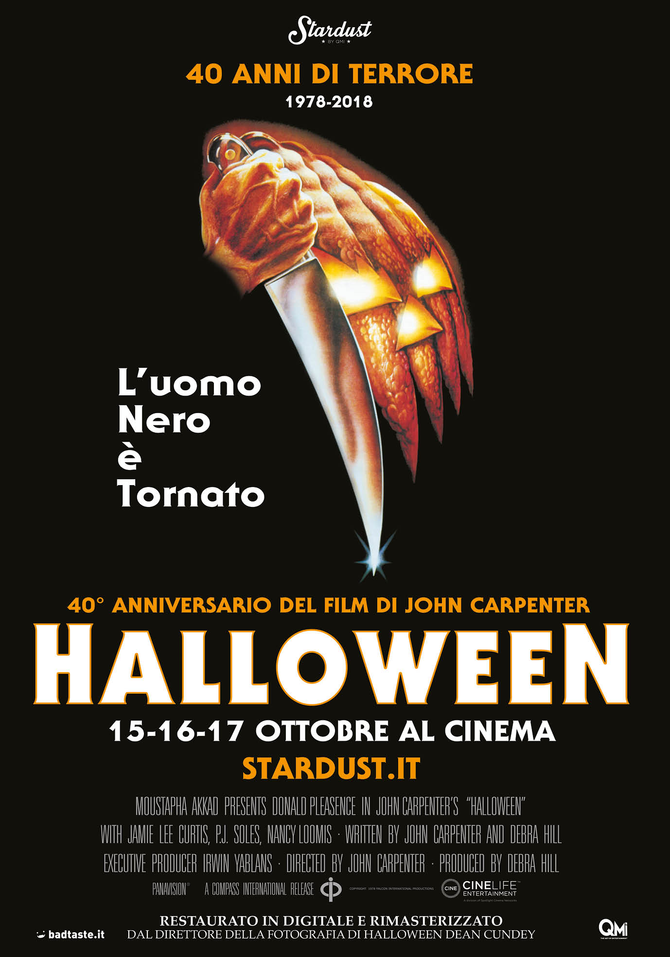 Halloween: la locandina per il ritorno in sala 