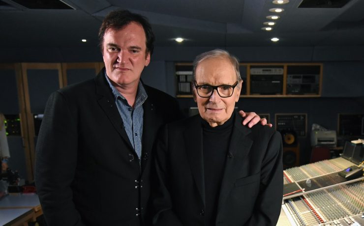 Quentin Tarantino ed Ennio Morricone