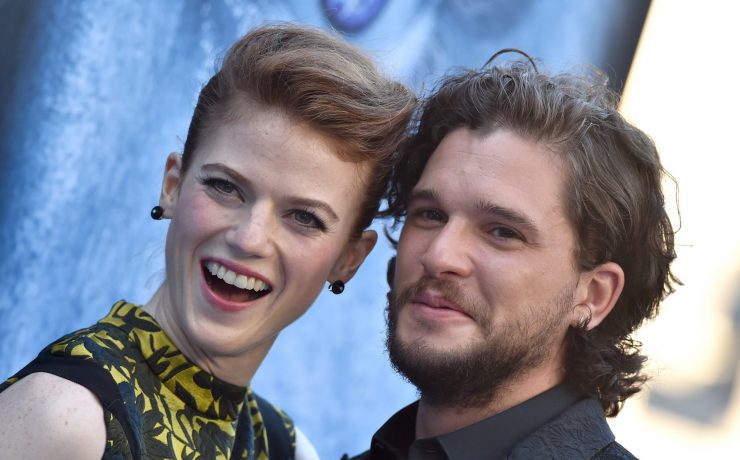 Jon Snow e Rose Leslie alla premiere di Game of Thrones