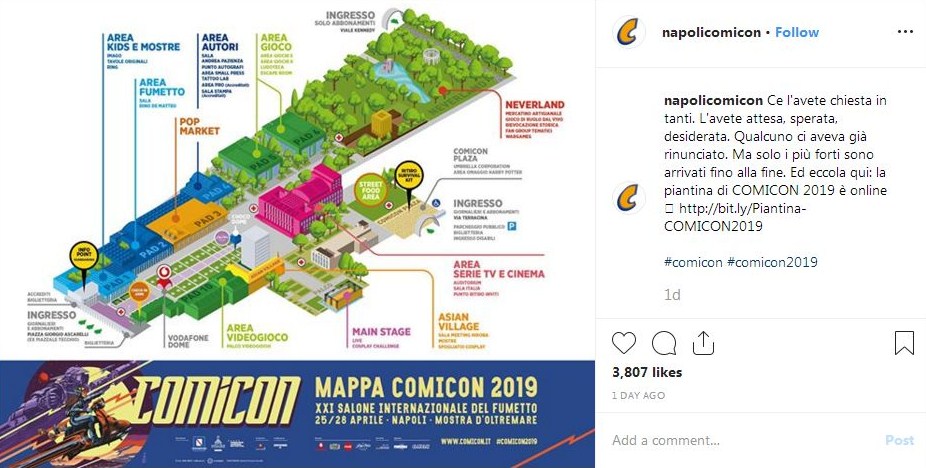 Comicon Napoli biglietti