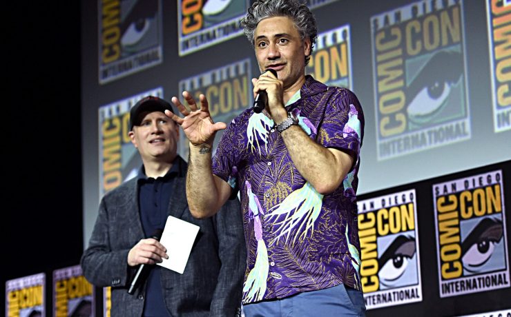 Taika Waititi e Kevin Feige al Comic-Con di San Diego 2019