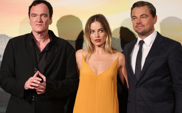 Quentin Tarantino, Margot Robbie, Leonardo DiCaprio