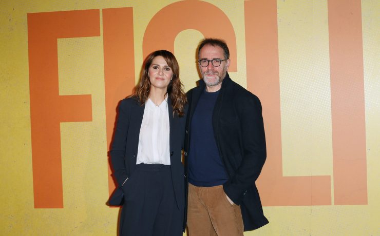 Valerio Mastandrea e Paola Cortellesi al photocall di Figli