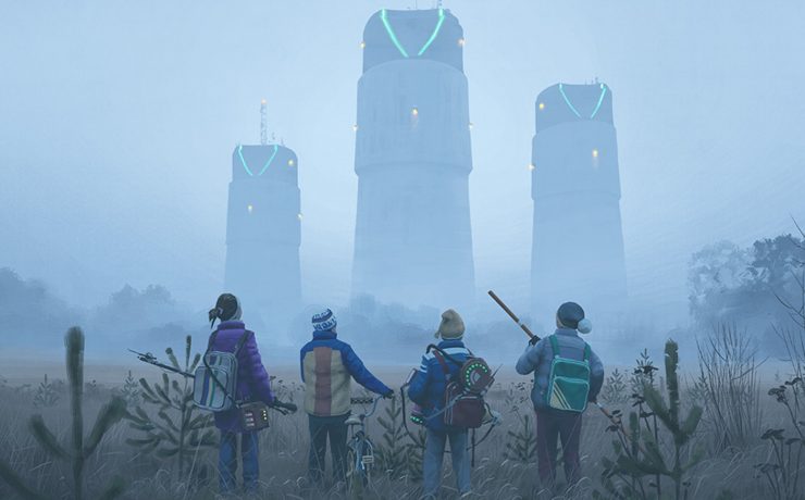 Una delle illustrazioni di Simon Stålenhag che hanno ispirato la serie Tales From the Loop