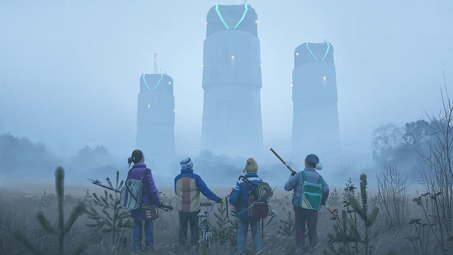 Una delle illustrazioni di Simon Stålenhag che hanno ispirato la serie Tales From the Loop