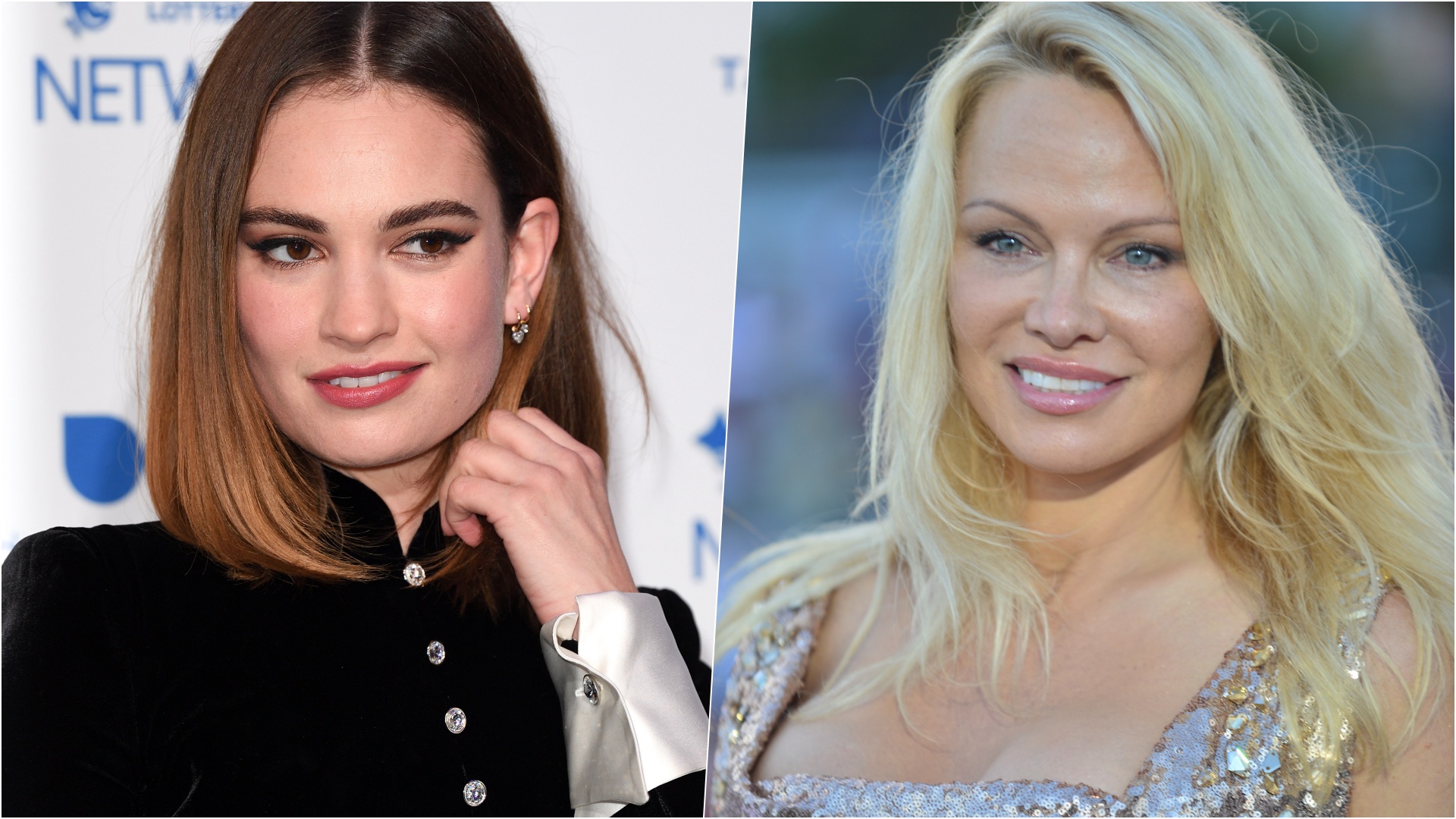 lily james pamela anderson