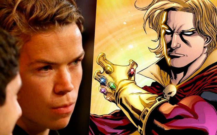 adam warlock will poulter guardiani della galassia