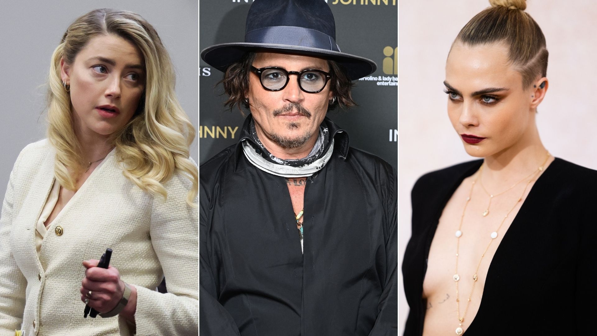 Amber Heard Cara Delevigne Joihnny Depp