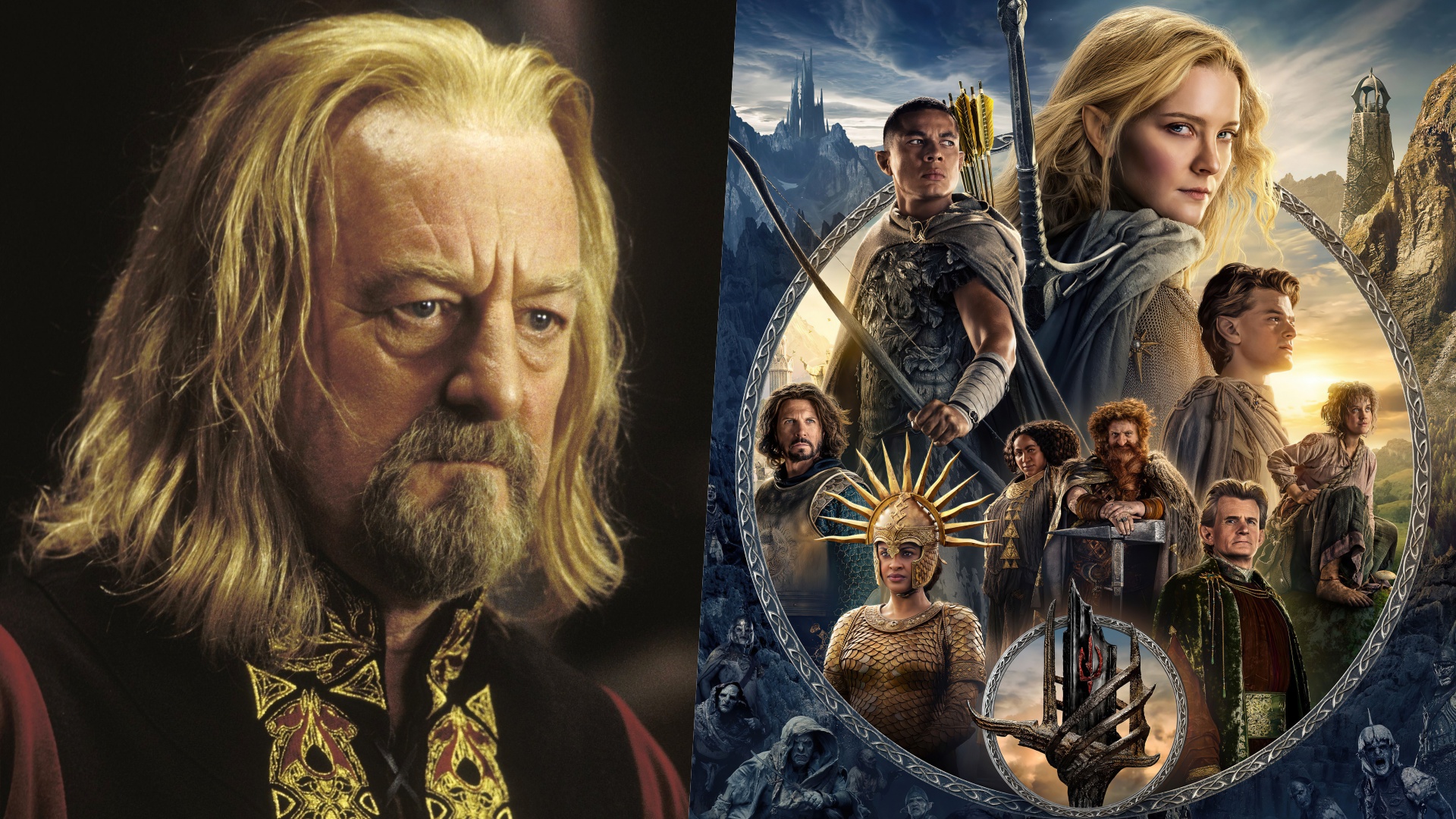 il signore degli anelli gli anelli del potere bernard hill re theoden