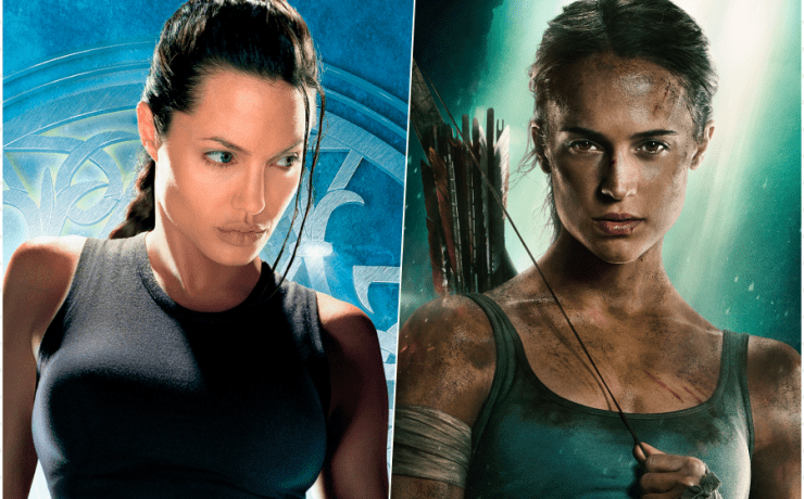 Angelina Jolie Alicia Vikander Tomb Raider