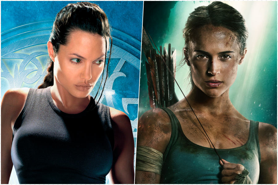 Angelina Jolie Alicia Vikander Tomb Raider