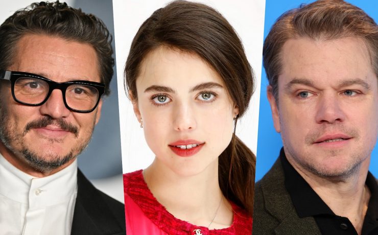 pedro pascal margaret qualley matt damon