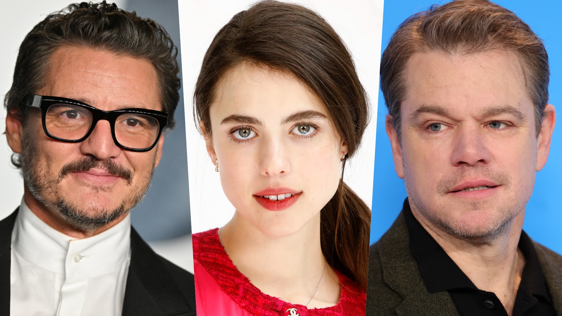 pedro pascal margaret qualley matt damon