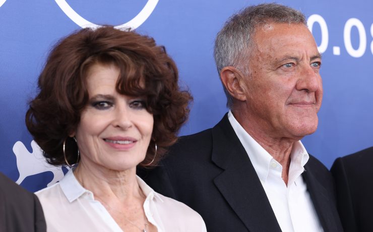 Fanny Ardant Luca Barbareschi photocall The Palace