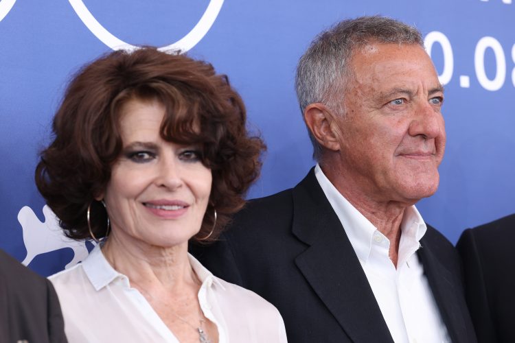 Fanny Ardant Luca Barbareschi photocall The Palace